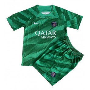 Paris Saint-Germain Goalkeeper Replica Home Stadium Kit for Kids 2023-24 Short Sleeve (+ pants)